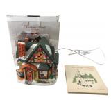 Christmas Streets Porcelain Lighted House & Book
