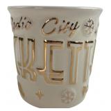 Radio City Rockettes Gold Accent Ceramic Mug