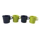 HLC Fiesta Ring Handle Mugs Set of 4