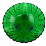 VTG Anchor Hocking Bubble Dot Green Glass Bowl