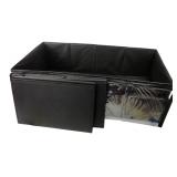 Black Canvas Collapsible Storage Boxes