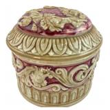 Maruhon Ware Cherub Lidded Trinket Box