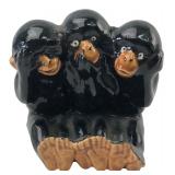 Ceramic Three Wise Monkeys Figurine
