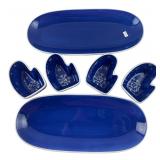 Hausenware 6-Piece Ceramic Snowflake Serving Set