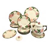 Franciscan Desert Rose Teapot & Plates Set