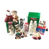 Mixed Lot of Christmas Decor & Figurines