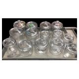 Anchor Hocking Glass Canister Jars Lot of 14