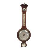 Airguide Wood Banjo Barometer Weather Station