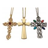 Avon Lot of 3 Cross Necklaces