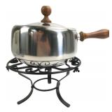 18-8 Stainless Steel Fondue Pot with Stand