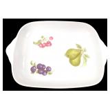 Unmarked Ceramic Fruit Serving Dish 13x10