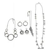 Daisy Fuentes & RLM Silver-Tone Jewelry Lot