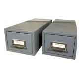 Pair of Buddy Products Metal File Drawers