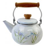 Lincoware Enamel Iris Tea Kettle