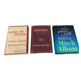 Mitch Albom 3-Book Lot First Editions