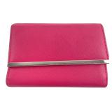Safe Keeper Pink Faux Leather Tri-Fold Wallet