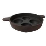 Kumar Cast Iron 4-Hole Apple Cooker Pan