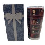 Library Bookshelf Travel Tumbler With Lid