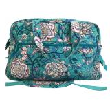 Vera Bradley Teal Floral Quilted Bag