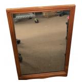 Traditional Wood Framed Wall Mirror 17.5x27.5"