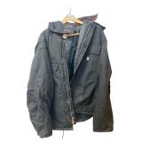 Carhartt Black Hooded Canvas Work Jacket