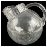 Princess House Style Etched Glass Pitcher
