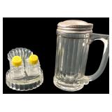 Clear Glass Shaker Set with Caddy & Mug