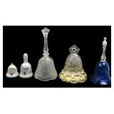 Mikasa & Assorted Decorative Bells Lot of 5