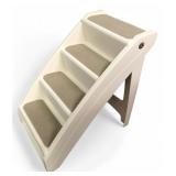 4-Step Folding Plastic Pet Stairs 24" H