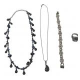 Mixed Fashion Jewelry Lot Necklaces Ring