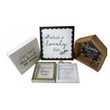 Lot of 5 Modern Farmhouse Decorative Signs