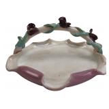 Lorita Boni Ceramic Floral Basket Dish