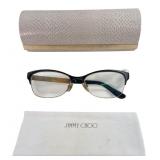 Jimmy Choo Half-Rim Eyeglasses & Case