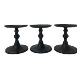 Hosley Set of 3 Pillar Candle Holders 5"H