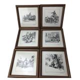 J.P. Saso Framed Revolutionary War Prints