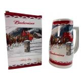 Budweiser 2010 Holiday Stein Dashing Through Snow