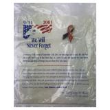 9/11 Memorial Ribbon Lapel Pin on Card