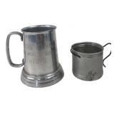 Apex Quality Metal Tankard & Small Cup
