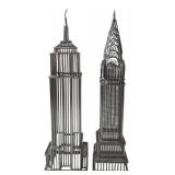 Wire Empire State and Chrysler Building Models