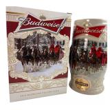 Budweiser 2014 Holiday Lane Stein in Box