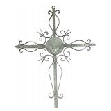 Large Wrought Iron Decorative Wall Cross 36 in