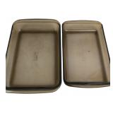 Pyrex Corning Brown Glass Baking Dishes Set