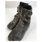Antique Leather Baby Button Boots & Stockings