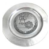 Wilton Armetale PA Bicentennial Plate 11"