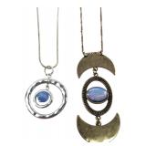 American Eagle & Faux Moonstone Necklaces