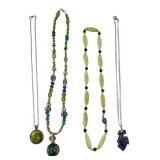 Lot of 4 Assorted Fashion Necklaces