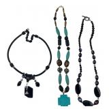 Lot of 3 Fashion Necklaces Cross Pendant