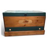 Custom Pine Storage Trunk Monogram JBJ