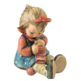 Goebel Knit One Purl One Girl Figurine 3"H