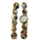 Ladies Multi-Stone Cabochon Quartz Watch